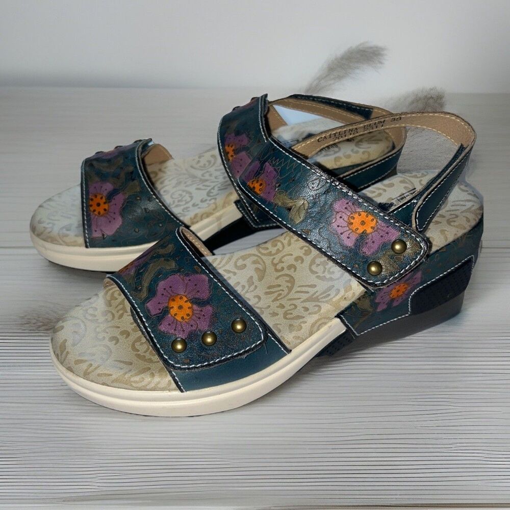 Like New Spring Step Caitlina Blum L’Atiste Slingback Sandal EU 38 US 7.5/8 M